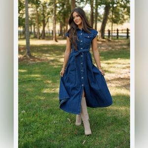 Denim sky valley dress